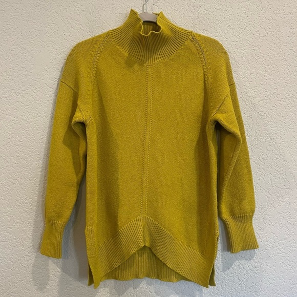 Anthropologie Maeve Crystal Sweater Tunic in Chartreuse - Picture 6 of 10